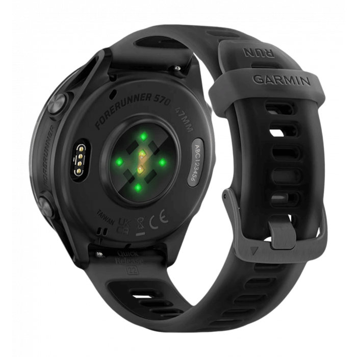 Спортивний годинник Garmin Forerunner 570  47mm Slate Grey Aluminium with Translucent Black/Black Band (010-02971-00)