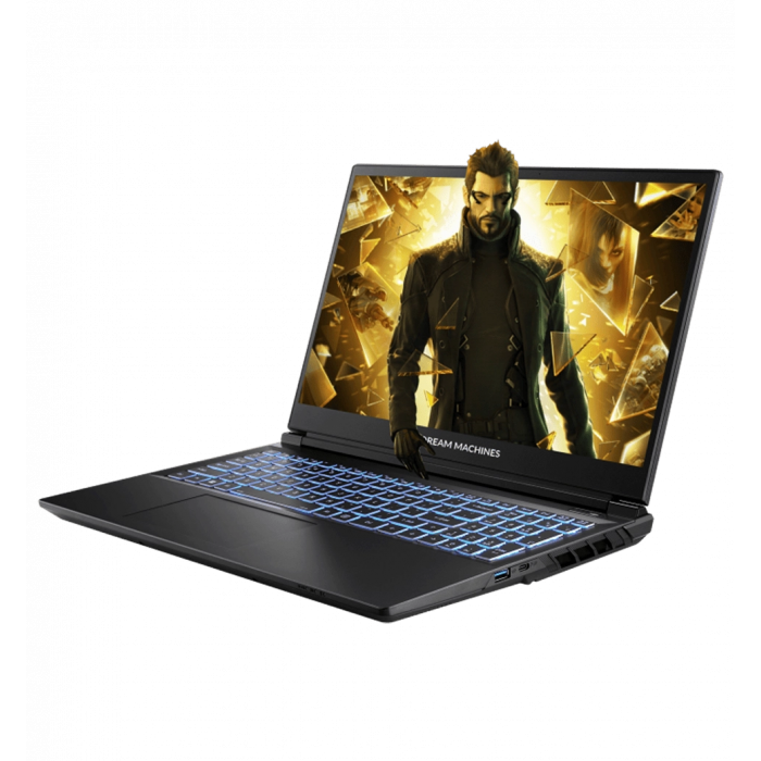 Ноутбук 15.6" Dream Machines (RG5060-15UA28) FHD IPS, Intel U9-275HX, 32GB, F2TB, NVD5060-8, DOS, чорний