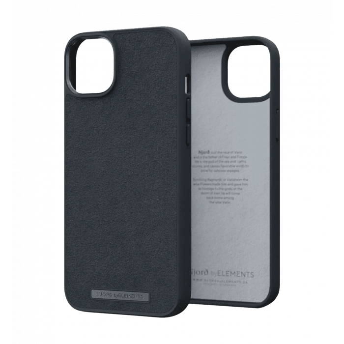 Чохол Njord Suede Comfort+ Case Black for iPhone 14 Plus (NA42CM00)