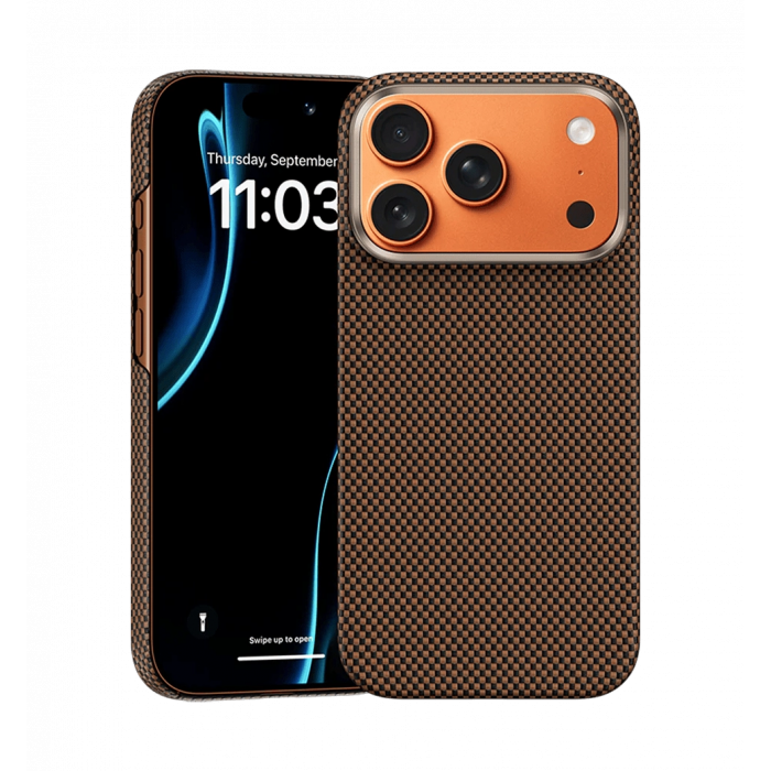 Чохол Benks ArmorTint C3 Magnetic Case Kevlar® Fiber iP17 Pro Max Gold