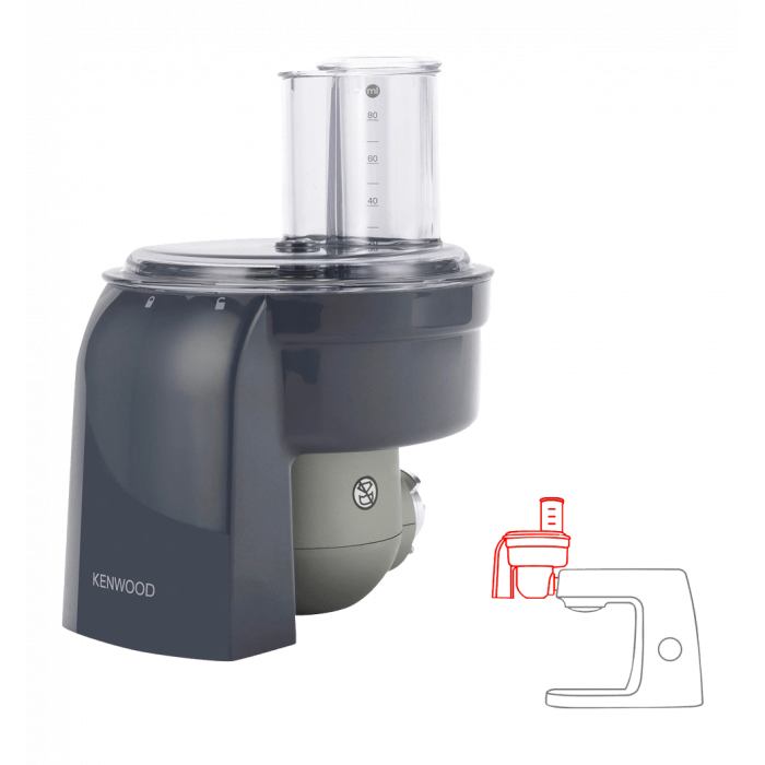 Nozzle for kitchen machine Kenwood KAX400PL for slicing Dicer cubes