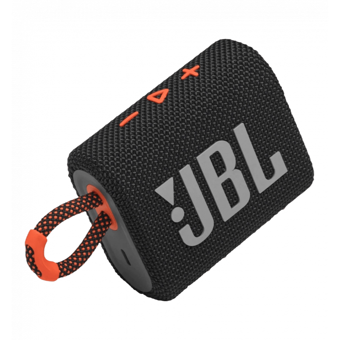 Portable speakers JBL Go 3 Black-Orange (JBLGO3BLKO)