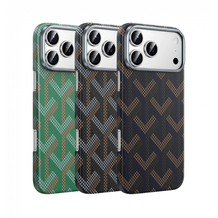 Чохол Keephone KEVLAR PRAGUE MagSafe Case for 17 Pro Max Meteor (KPKVPG17PMMT)