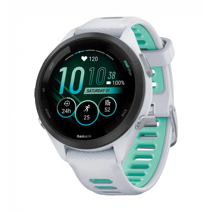 Смарт-годинник Garmin Forerunner 265S Black Bezel w. Whitestone Case and Whitestone/Neo Tropic S. Band (010-02810-14) UA