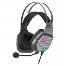 Gaming headset Bloody G560 Gun Gray with backlight, gray color, USB