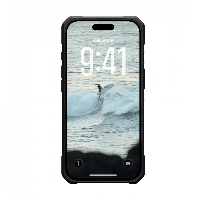 Чохол UAG для iPhone 17, Pathfinder Clear MagSafe, Ash/Black