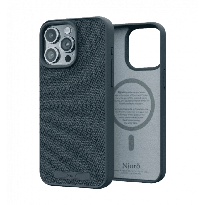 Чохол Njord Fabric MagSafe Case Dark Grey for iPhone 15 Pro (NA53FA09)