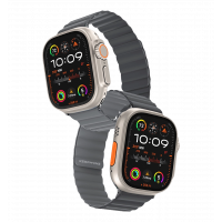 Ремешок Keephone iBands, Silicone Magnetic Snap Light Grey + Dark Grey (KPIBA49LGYDGY)