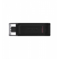 Флеш-накопичувач USB3.2 128GB Type-C Kingston DataTraveler 70 Black (DT70/128GB)