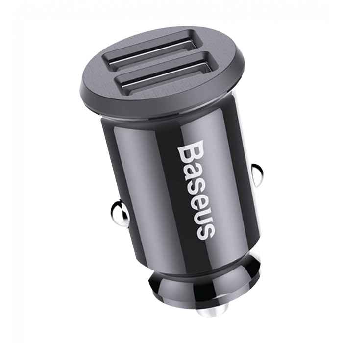 АЗП Baseus Grain 3.1A 2USB (черный) (CCALL-ML01)