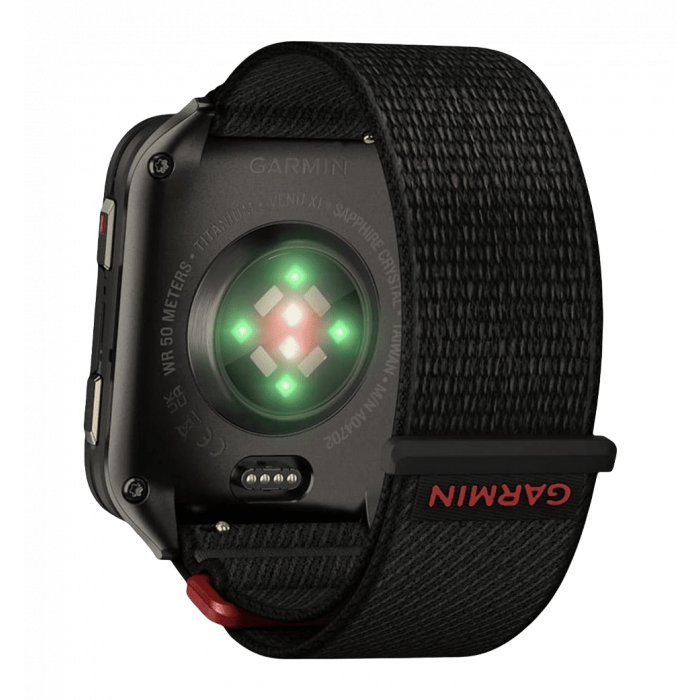 Smart watch Garmin Venu X1 Black with Slate Titanium Caseback and Black ComfortFit Nylon Band (010-02980-02)