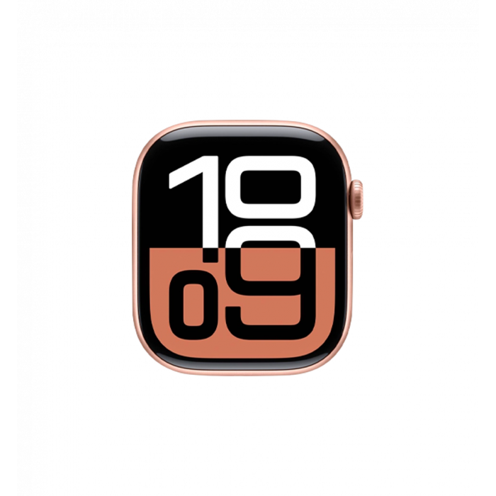 Apple Watch Series 10 46mm Rose Gold Aluminum Case with Light Blush Sport Band - S/M (MWWT3)