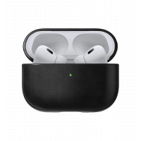 Case Nomad Modern Leather Black Horween for Airpods Pro 2nd Gen (NM01996385)