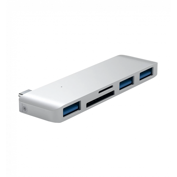 Хаб Satechi Type-C USB 3.0 3-in-1 Combo Hub Silver (ST-TCUHS)
