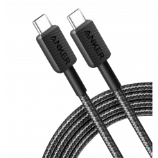 Кабель ANKER 322 USB-C to USB-C - 0.9m Nylon (Чорний)
