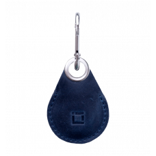 Leather case INCARNE Key Tag for AirTag blue