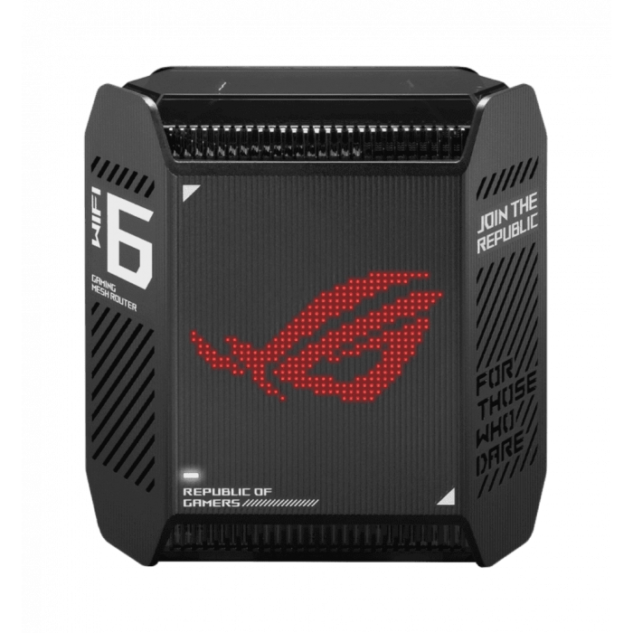 Система WiFi-Mesh ASUS ROG Rapture GT6 AX10000, 3xGE LAN, 1x2.5GE WAN, 1xUSB 3.2, 1мод, чорний