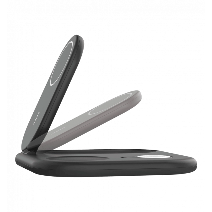 Зарядний пристрій бездротовий Belkin 3в1 Magnetic Foldable iPhone/Watch/AirPods, Qi2 15Вт, чорний