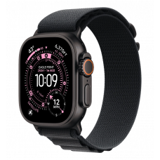Apple Watch Ultra 3 GPS + Cellular 49mm Black Titanium Case with Black Alpine Loop - Small (MF0Q4)