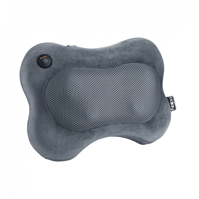 Massage pillow NAIPO Back and Neck (Ultra-soft Plush Fabric) for the back and neck with heating and additional