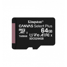 Memory card 64GB microSDXC C10 A1 Canvas Select Plus 100R UHS-I, U1, V10, Two Pack + Single ADP SD