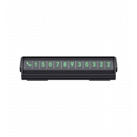 Parking card Proove Twins Parking Number Plate black