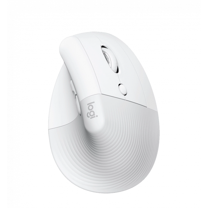 Mouse LOGITECH Lift for Mac Vertical Ergonomic, Off-White/Pale Gray (910-006477)