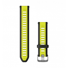 Швидкозмінні ремінці Garmin силіконові (20 мм) яскраво-жовті/чорні