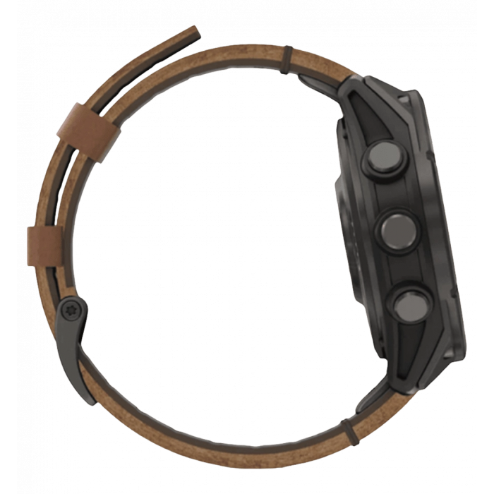 Смарт-годинник Garmin Fenix 8 Pro (47 mm) AMOLED Sapphire, титан Carbon Gray DLC шкіряним ремінцем (010-03198-40)