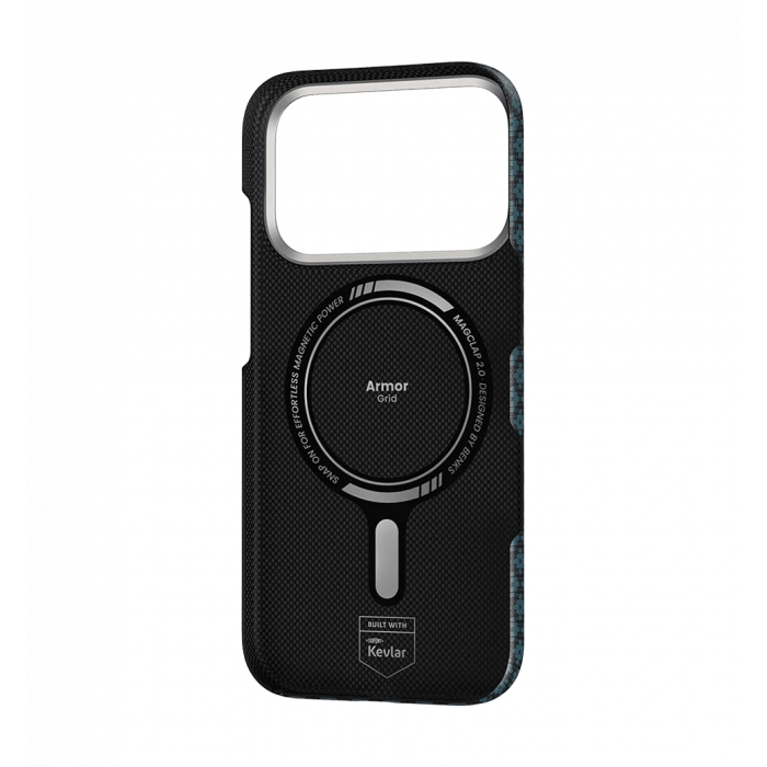Чохол Benks ArmorGrid Magnetic Case Kevlar® Fiber iP17 Pro Max Blue-Collector's Edition