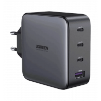 Мережевий зарядний пристрій UGREEN CD226 USB-A+3xUSB-C 100W GaN Tech Fast Charger Grey (40747)