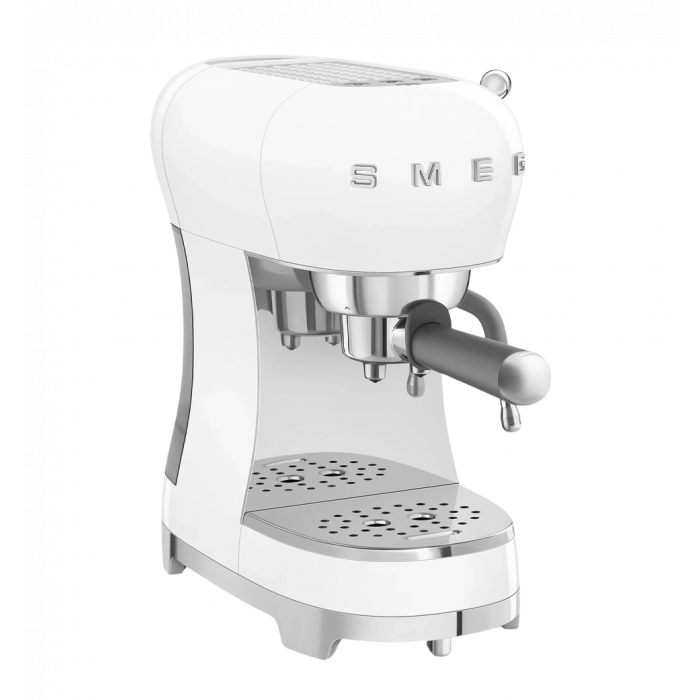 SMEG ECF01WHEU horn-shaped espresso coffee machine