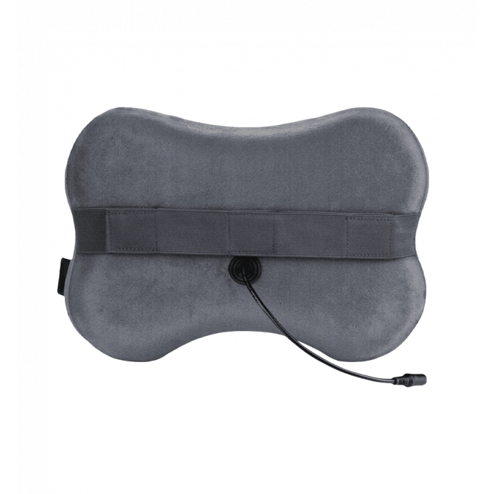 Massage pillow NAIPO Back and Neck (Ultra-soft Plush Fabric) for the back and neck with heating and additional
