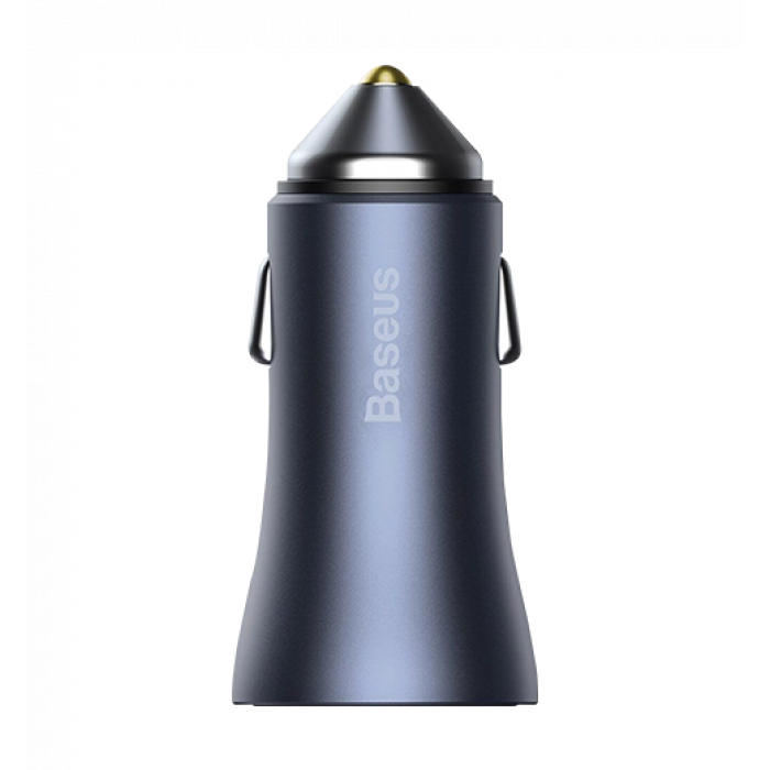 АЗП Baseus USB+USB-C Golden Contactor Pro 40W Dark Grey (CCJD-0G)