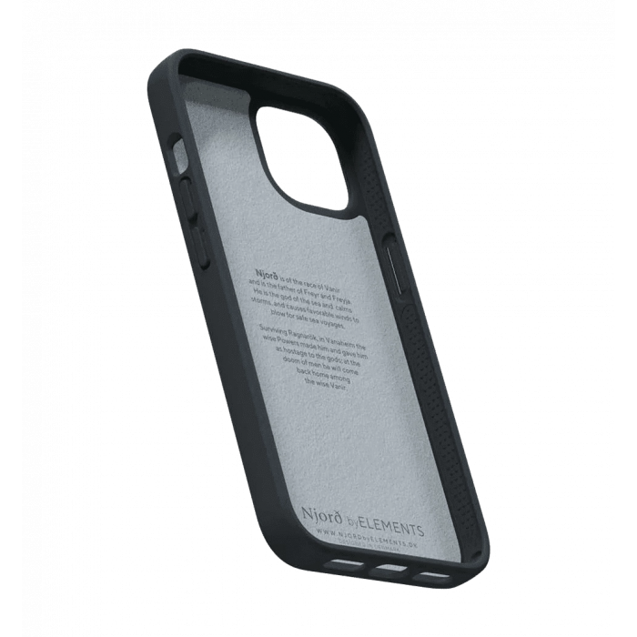 Чохол Njord Suede Comfort+ Case Black for iPhone 14 (NA41CM00)