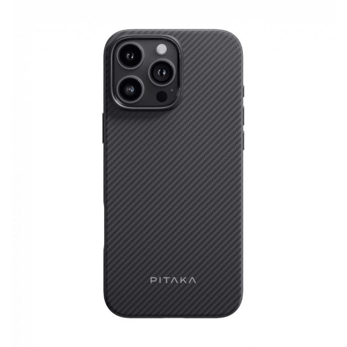 Чохол Pitaka Military-Grade Protective Case Classic Twill 600D Black/Grey for iPhone 16 Pro (KI1601PPA)