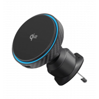 Автомобільний тримач з Бездротовим ЗП Proove Graphite Circle Qi2 15W