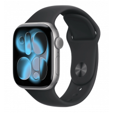 Apple Watch Series 11 GPS 42mm Space Grey Aluminium Case with Black Sport Band - S/M (MEQW4)
