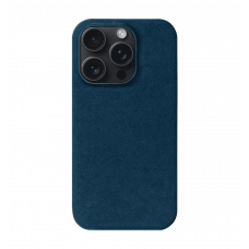 Чохол Kartell  for iPhone 15 Pro Max MagSafe Alcantara Blue