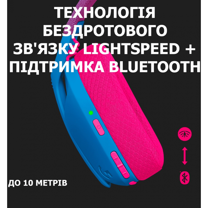 Гарнітура LOGITECH G435 LIGHTSPEED Wireless Gaming - BLUE (981-001062)