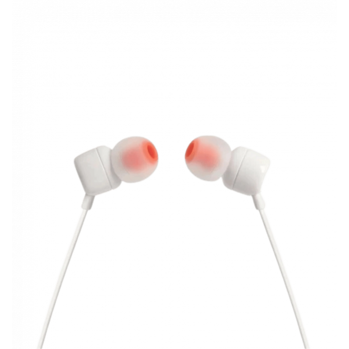 Headphones with microphone JBL Tune 110 White (JBLT110WHT)