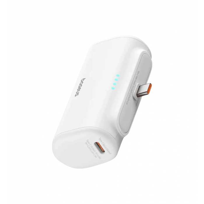 Павербанк Baseus Compact Fast Charging Power Bank Type-C Edition 5000mAh 20W White (P10068306213-00)