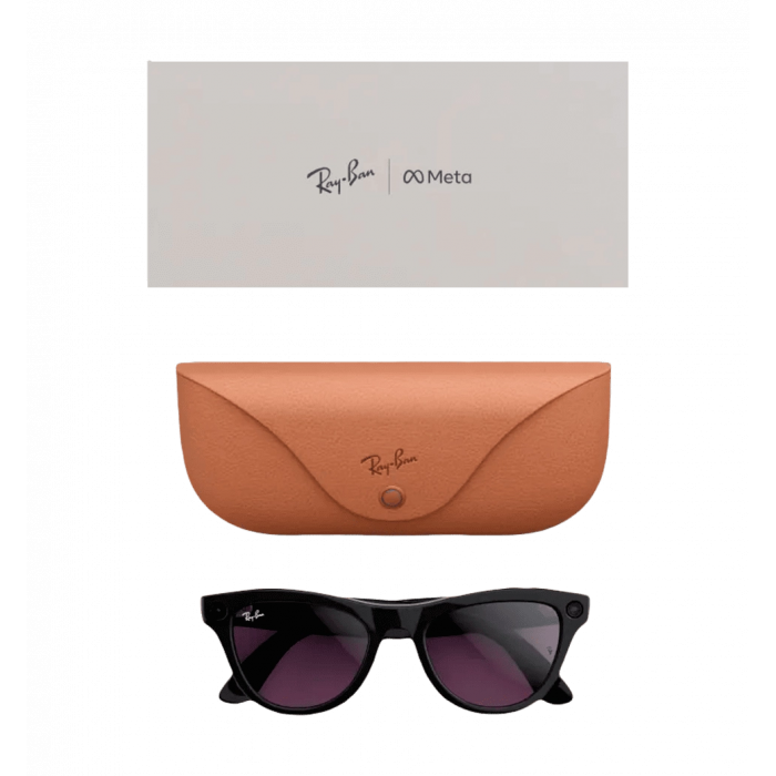 Smart glasses Ray-Ban Meta Skyler Shiny Black/Amethyst Transitions (RW4010 601/CH 52-20)