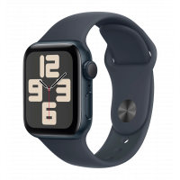 Apple Watch SE 2 2024 44mm Midnight Aluminium Case with Midnight Sport Band S/M (MXEJ3)