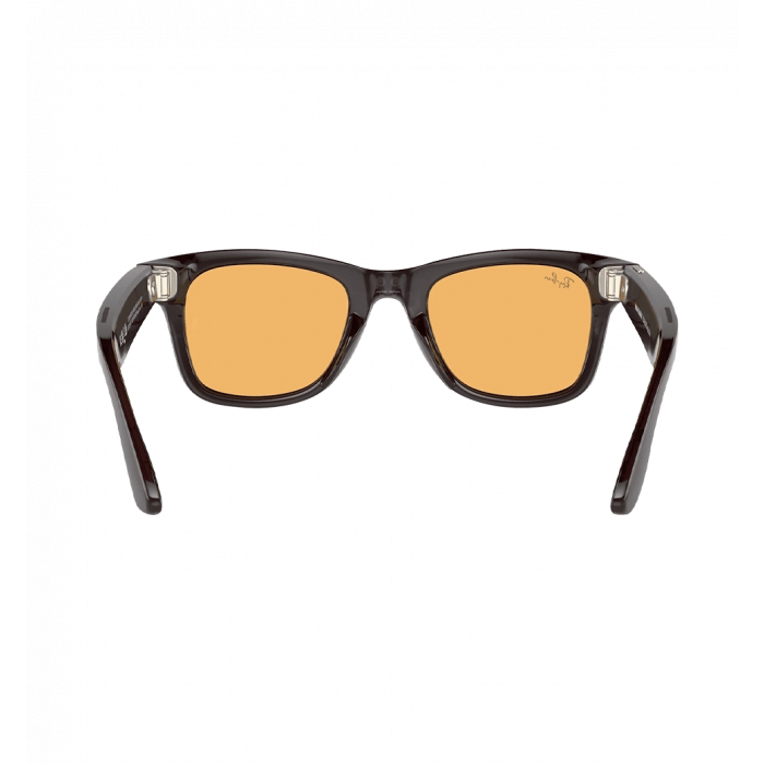 Smart glasses Ray-Ban Meta Wayfarer Shiny Rebel Black/Amber size L (RW4006 675385 50-22)