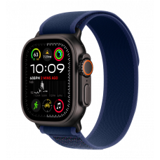 Apple Watch Ultra 2 49mm GPS + LTE Black Titanium Case with Blue Trail Loop S/M (MYTJ3, MYQ73)