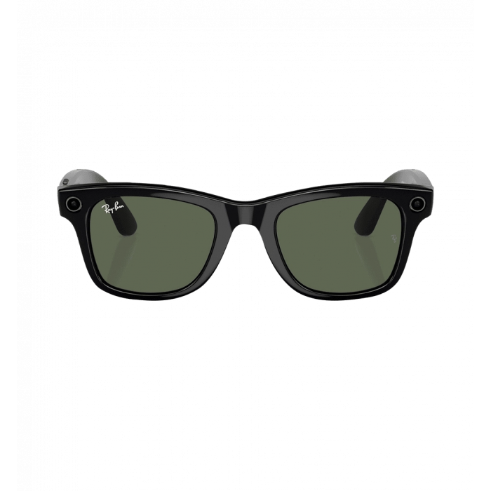 Smart glasses Ray-Ban Meta Wayfarer Shiny Black/G15 Green size M (RW4006 601/71 50-22)