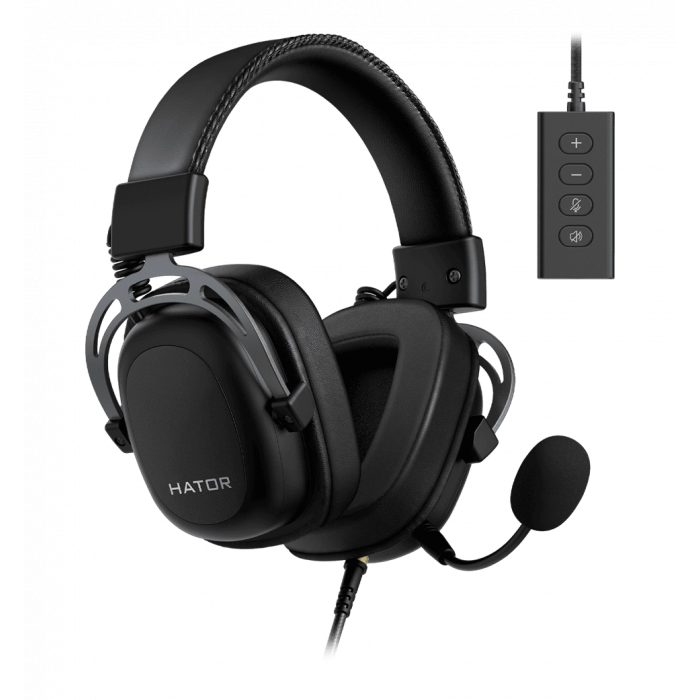 Ігрова гарнітура HATOR Hypergang 2 USB 7.1 (HTA-945) Titanium Edition