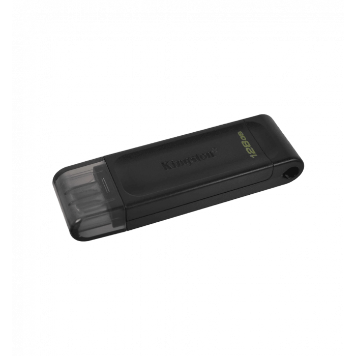 Флеш-накопичувач USB3.2 128GB Type-C Kingston DataTraveler 70 Black (DT70/128GB)