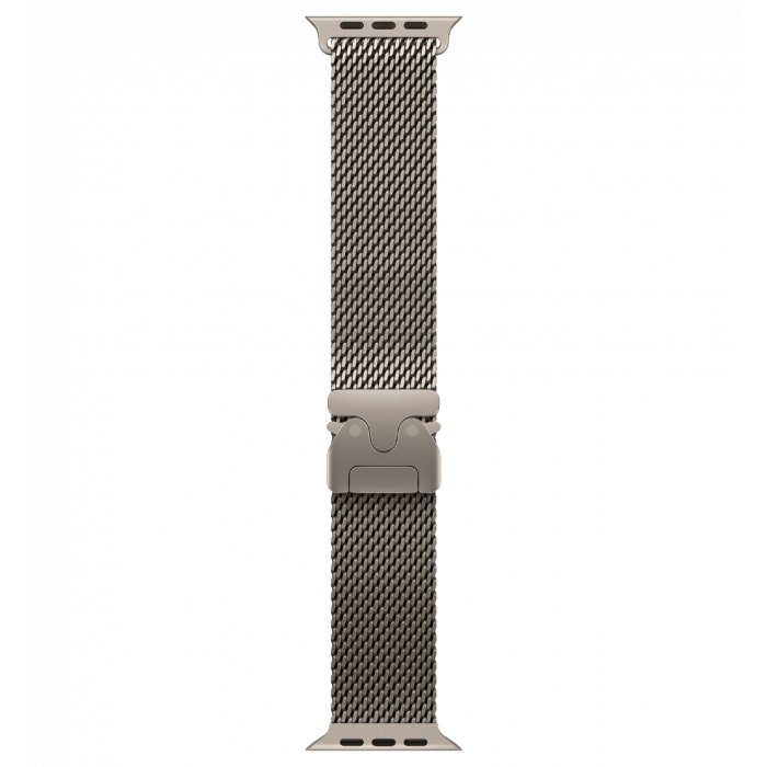Apple Watch Ultra 3 GPS + Cellular 49mm Natural Titanium Case with Natural Titanium Milanese Loop - Small (MEWW4)